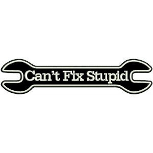 Can't Fix Stupid Wrench Applique Machine Embroidery Design Digitized Pattern